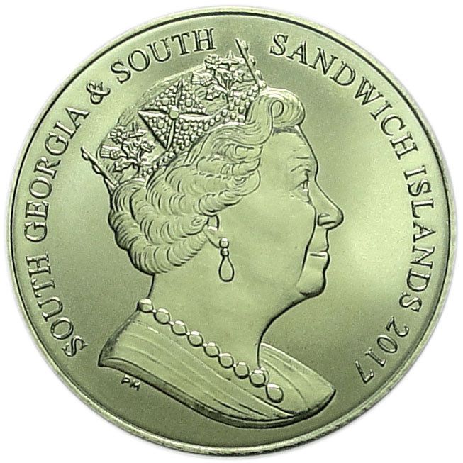 South Georgia and the South Sandwich Islands 2 Pounds - Elizabeth II Elephant Seal obverse