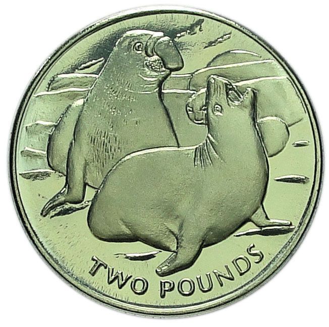 South Georgia and the South Sandwich Islands 2 Pounds - Elizabeth II Elephant Seal