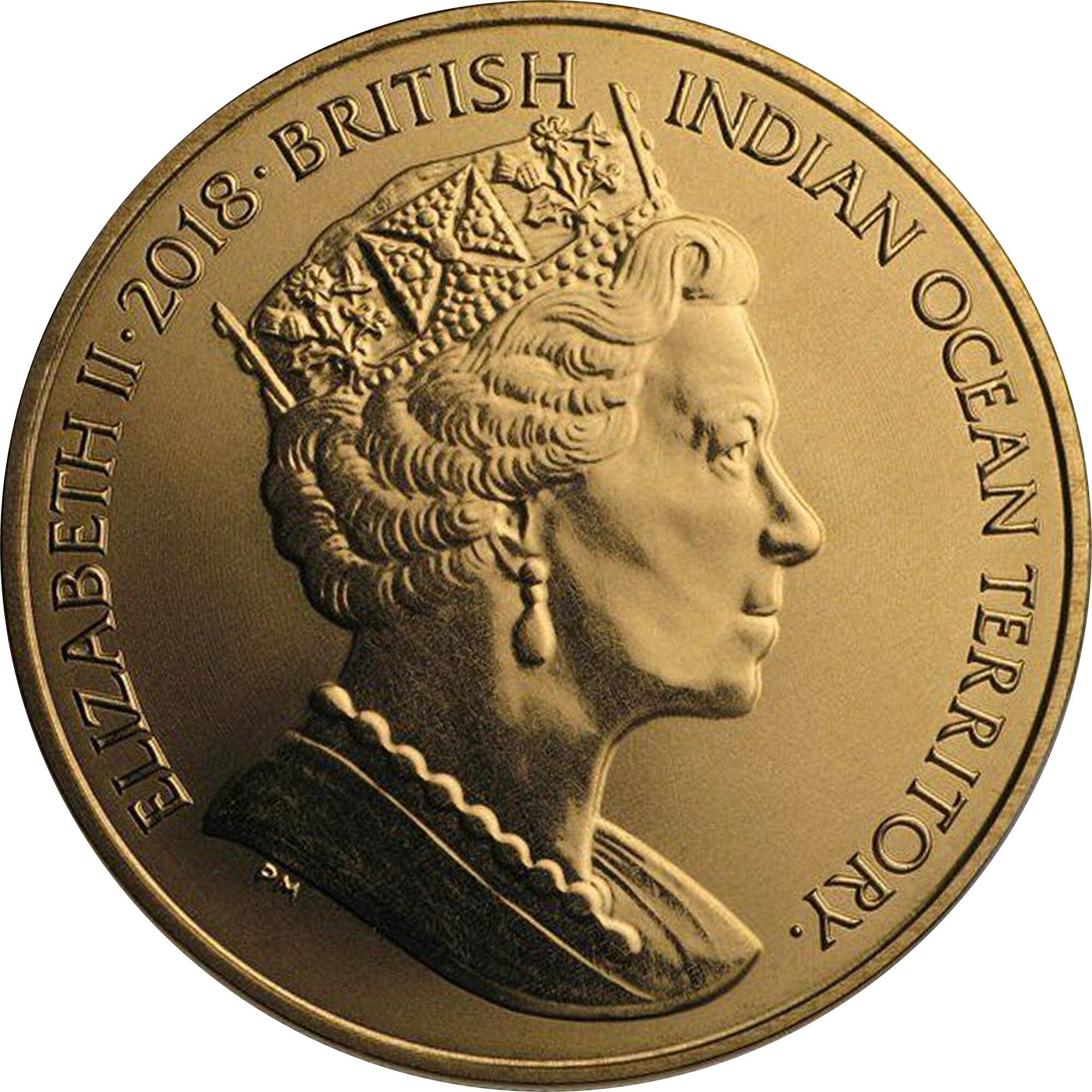 British Indian Ocean Territory 2 Pounds - Elizabeth II Coconut crabs; Titanium obverse