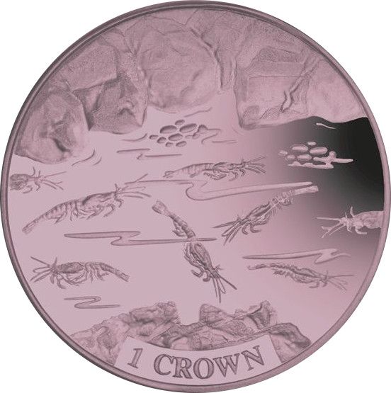 Ascension Island 1 Crown - Elizabeth II Shrimp reverse