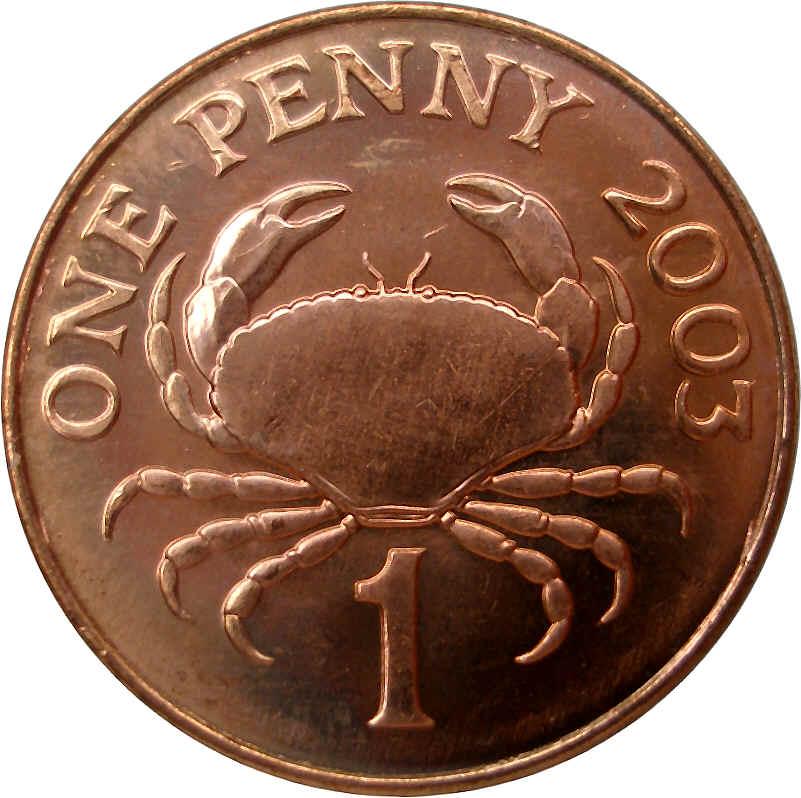 Guernsey 1 Penny - Elizabeth II 4th portrait