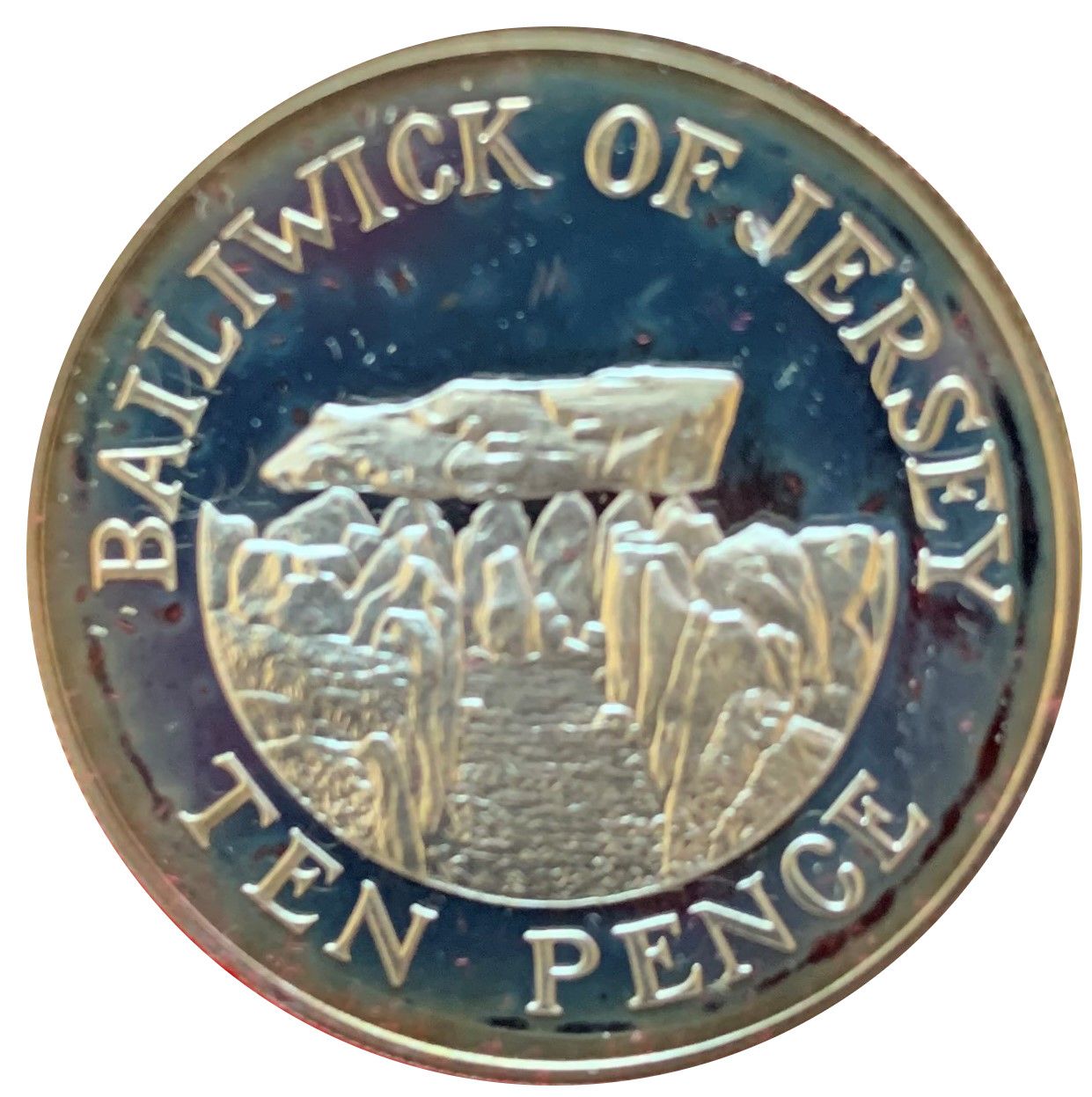 Jersey 10 Pence - Elizabeth II 2nd portrait; Silver issue