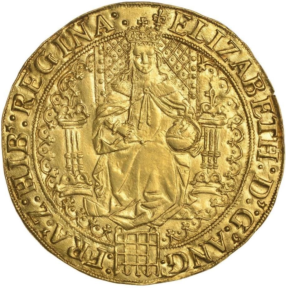 1 Sovereign - Elizabeth I 1st issue obverse