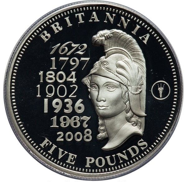 Tristan da Cunha 5 Pounds - Elizabeth II Britannia