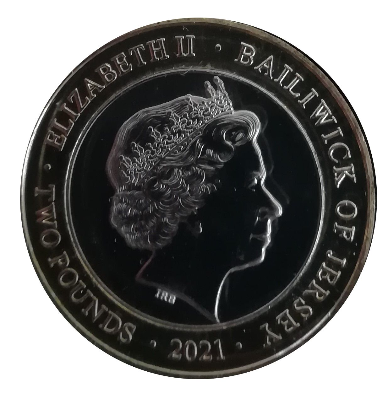 Jersey 2 Pounds - Elizabeth II Nimrod Expedition obverse