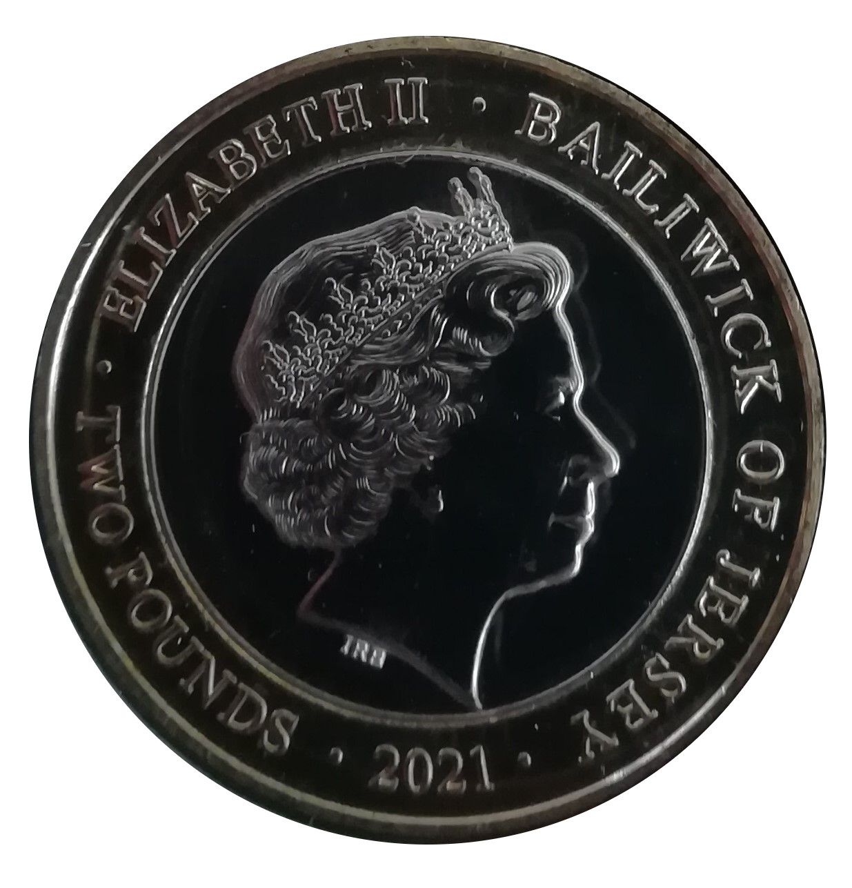 Jersey 2 Pounds - Elizabeth II Imperial Trans-Antarctic Expedition obverse