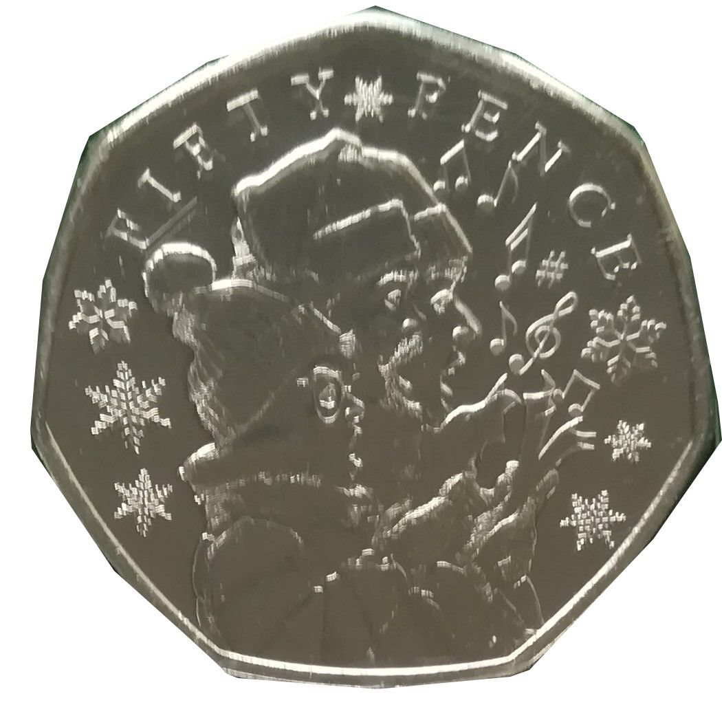 Guernsey 50 Pence - Elizabeth II Carol Singing
