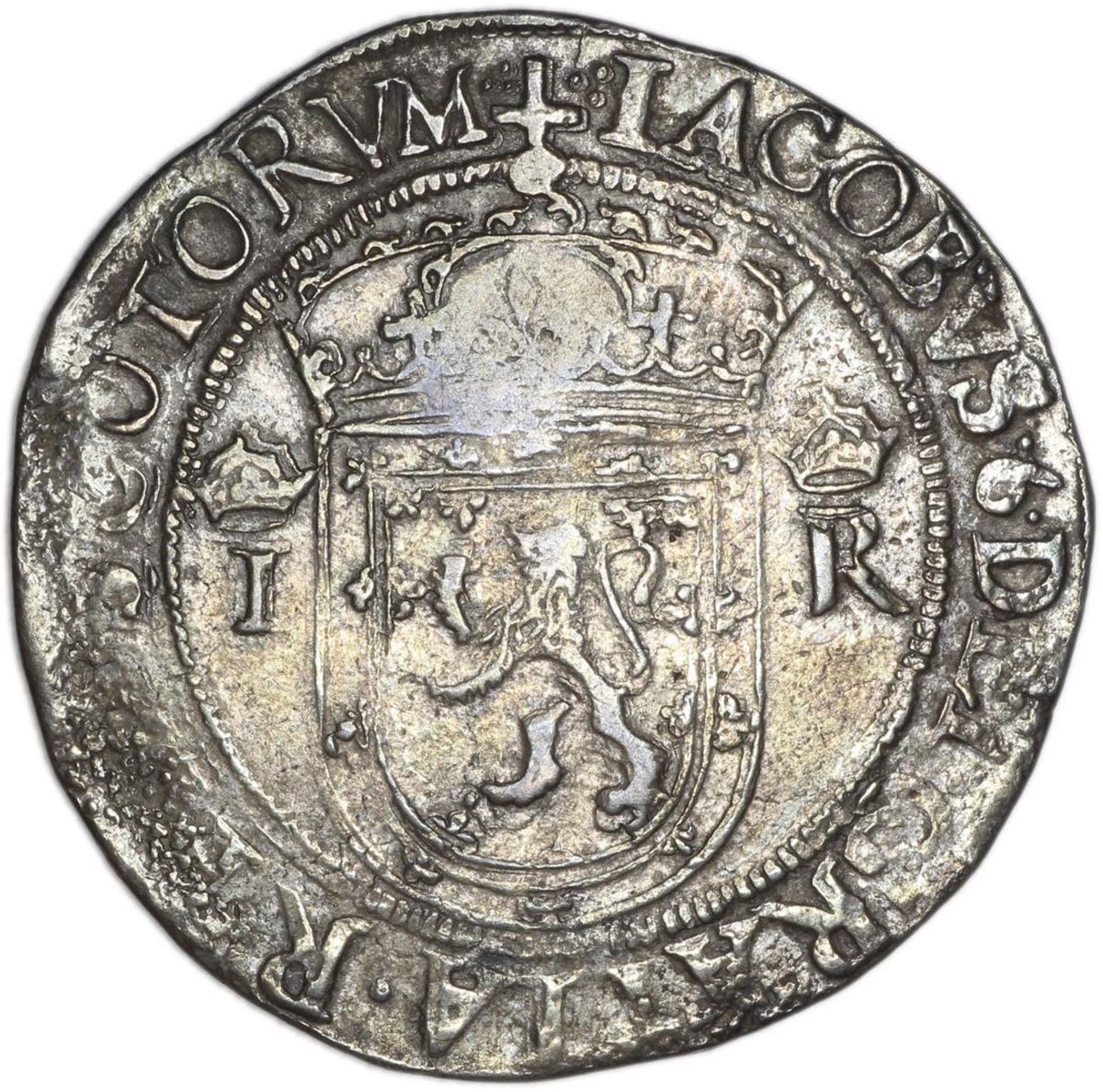 Scotland ⅔ Ryal - James VI 1st Coinage, Countermark of 1578 obverse