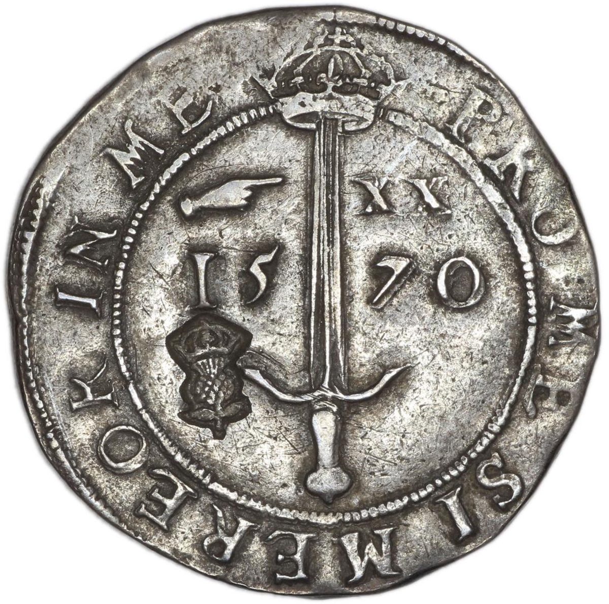 Scotland ⅔ Ryal - James VI 1st Coinage, Countermark of 1578