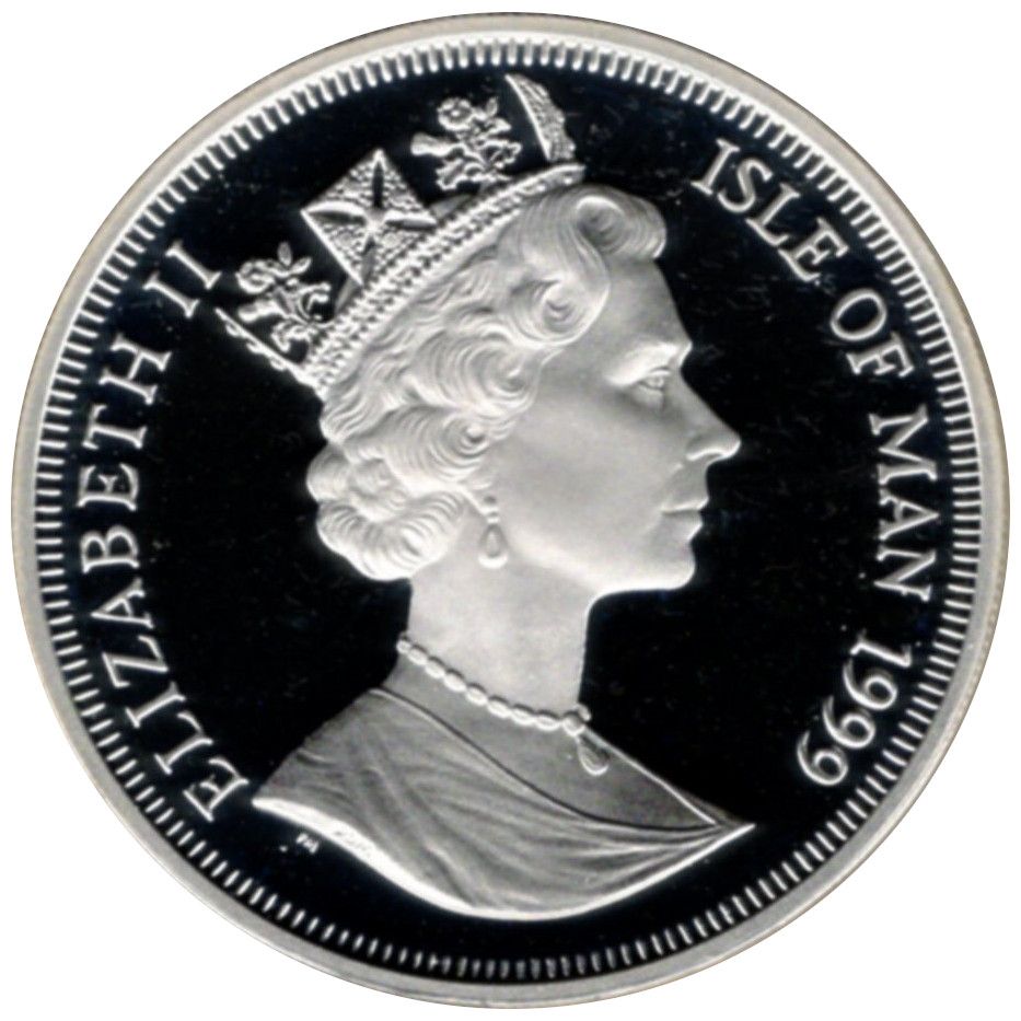 Isle of Man 1 Crown - Elizabeth II Prince Edward; Silver Proof obverse