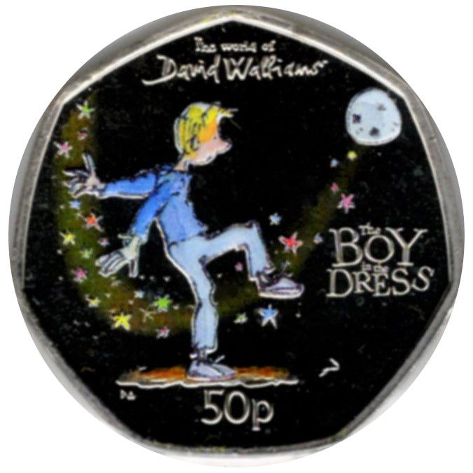Gibraltar 50 Pence - Elizabeth II The Boy in the Dress reverse
