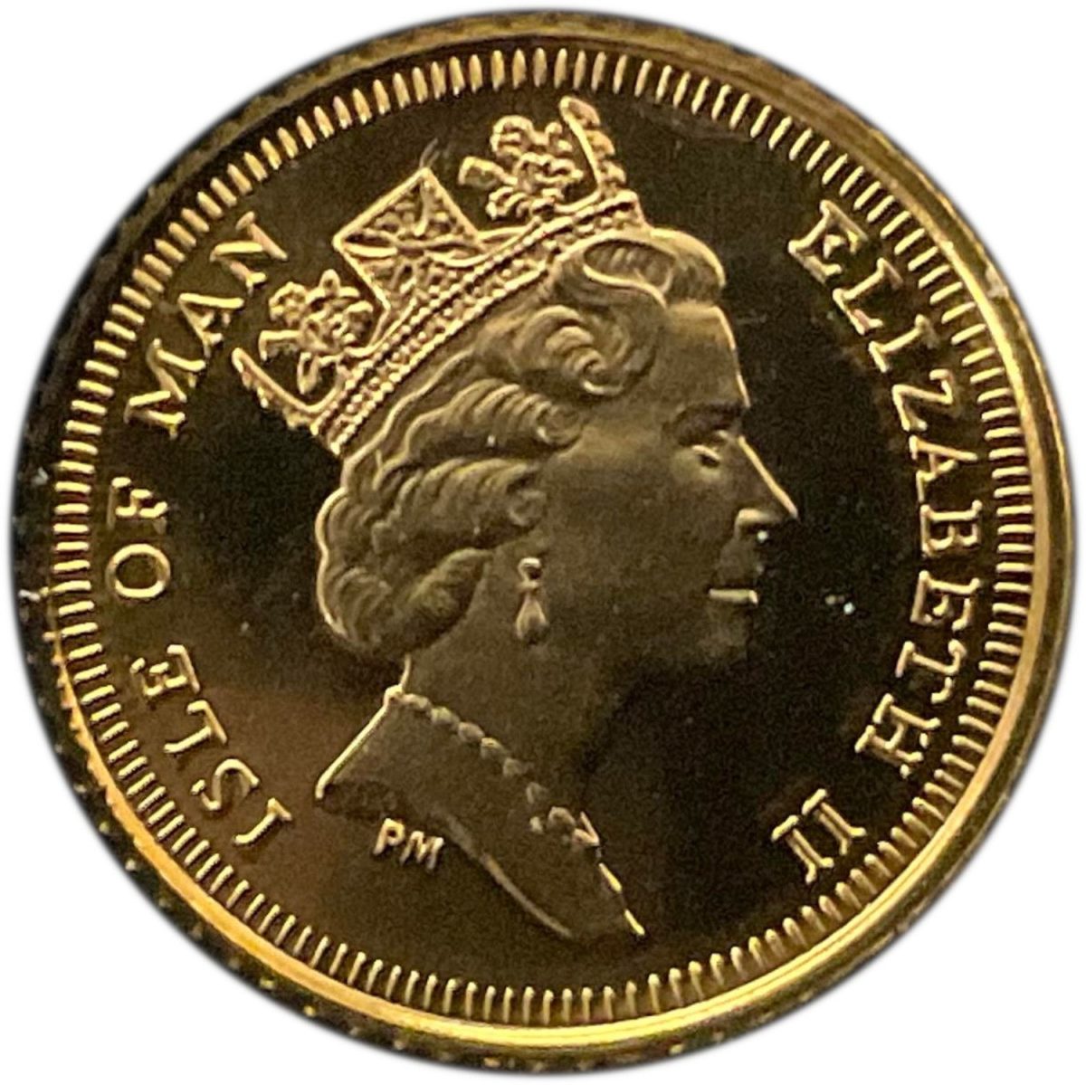 Isle of Man 12.50 Pounds - Elizabeth II Nigel Mansell obverse