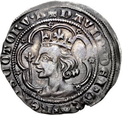 Scotland 1 Groat - David II 2nd Coinage, Class A obverse