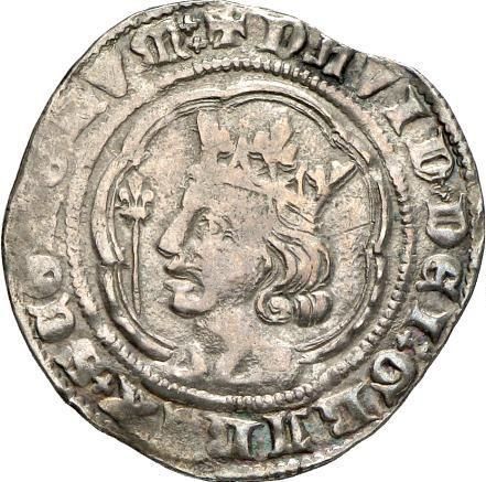 Scotland 1 Groat - David II 2nd Coinage, Class C obverse
