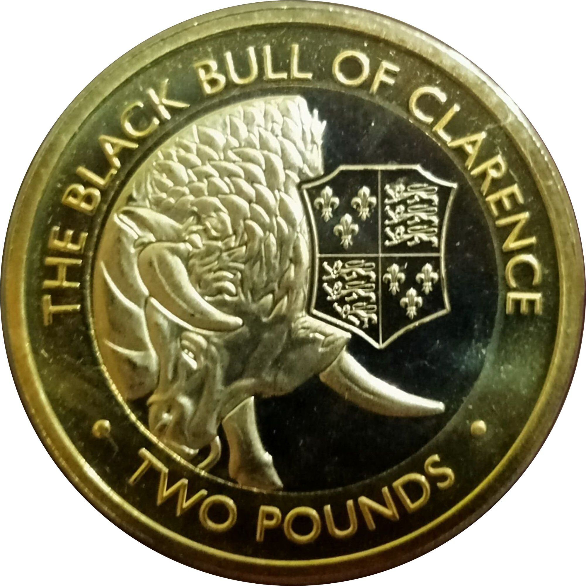 British Indian Ocean Territory 2 Pounds - Elizabeth II The Black Bull of Clarence