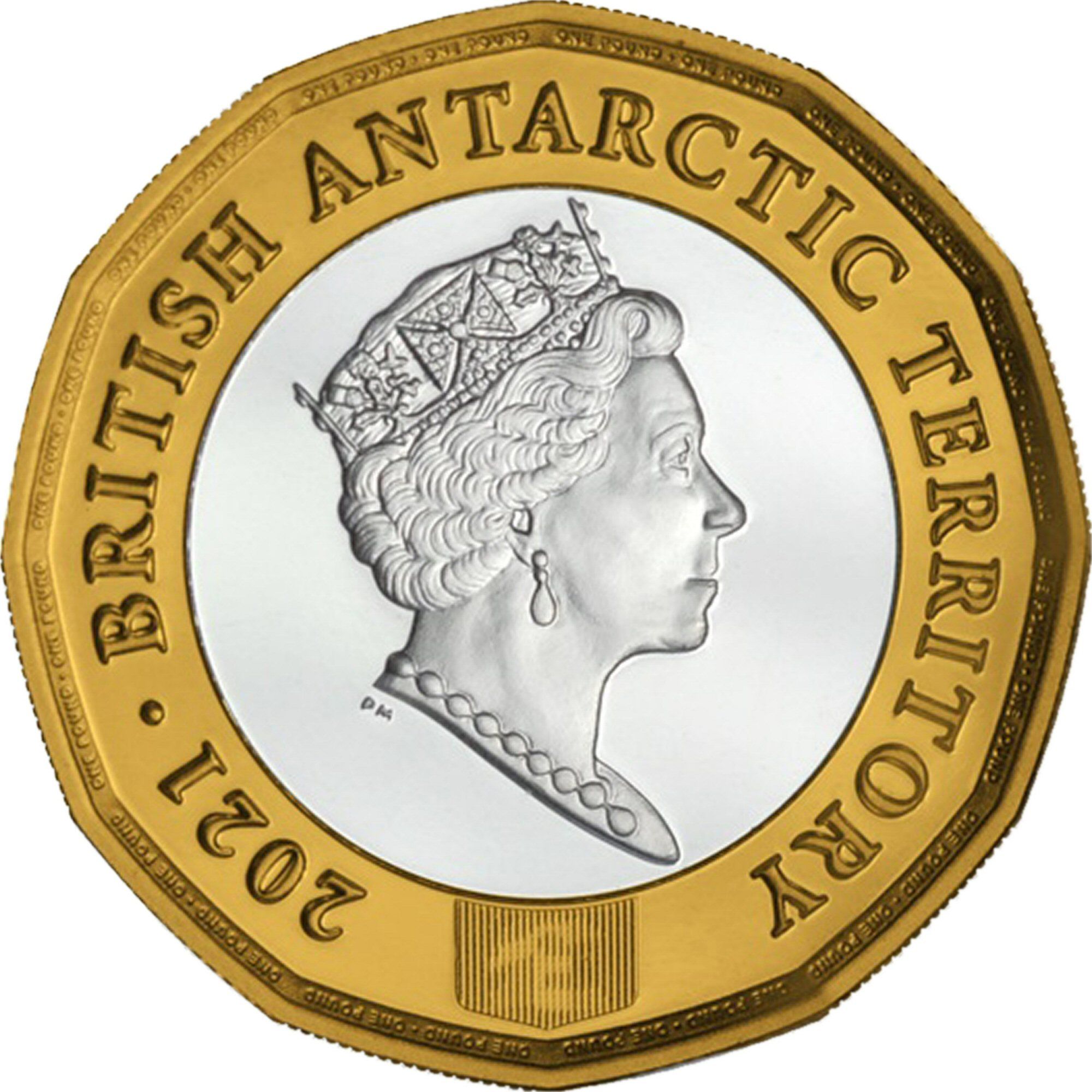 British Antarctic Territory 1 Pound - Elizabeth II Environmental protection obverse