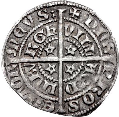 Scotland ½ Groat - David II 2nd Coinage, Class B