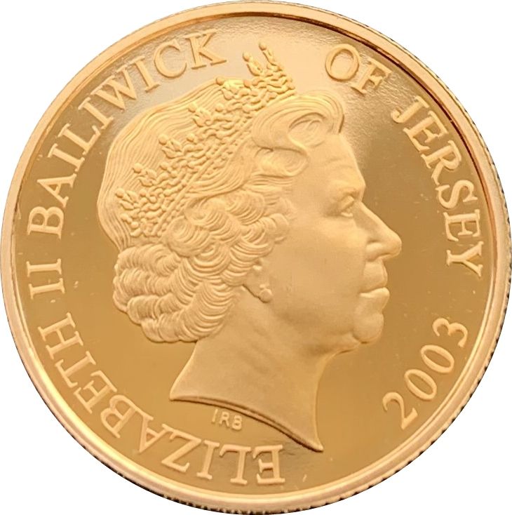 Jersey 25 Pounds - Elizabeth II Sovereign of the Seas obverse