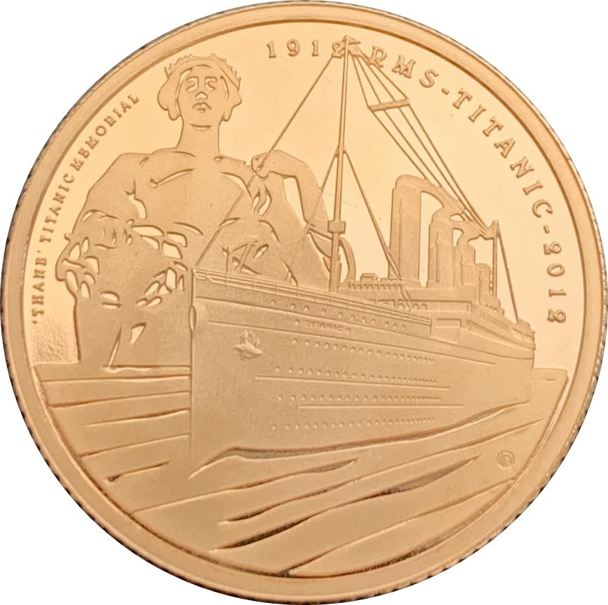 Alderney 25 Pounds - Elizabeth II Titanic reverse