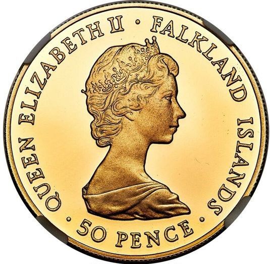 Falkland Islands 50 Pence - Elizabeth II British Rule obverse