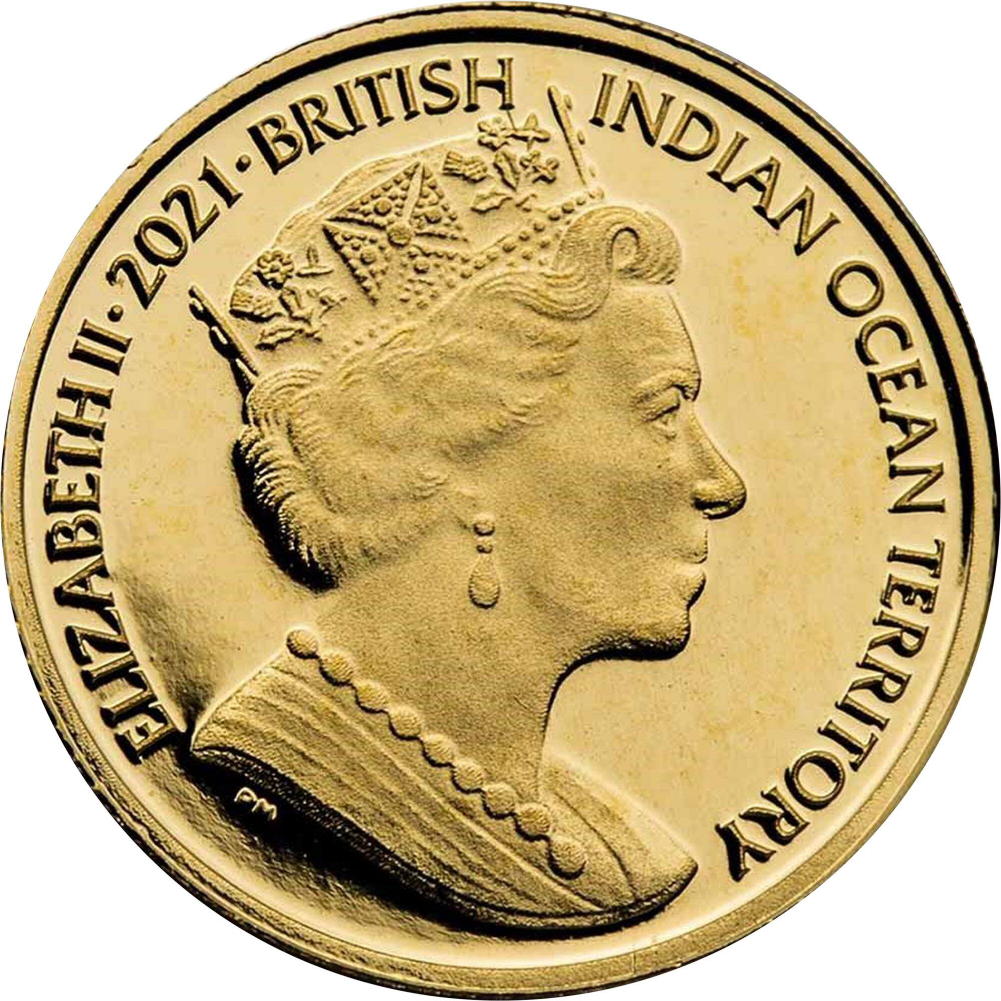 British Indian Ocean Territory 1/64 Royal - Elizabeth II The Cutty Sark obverse