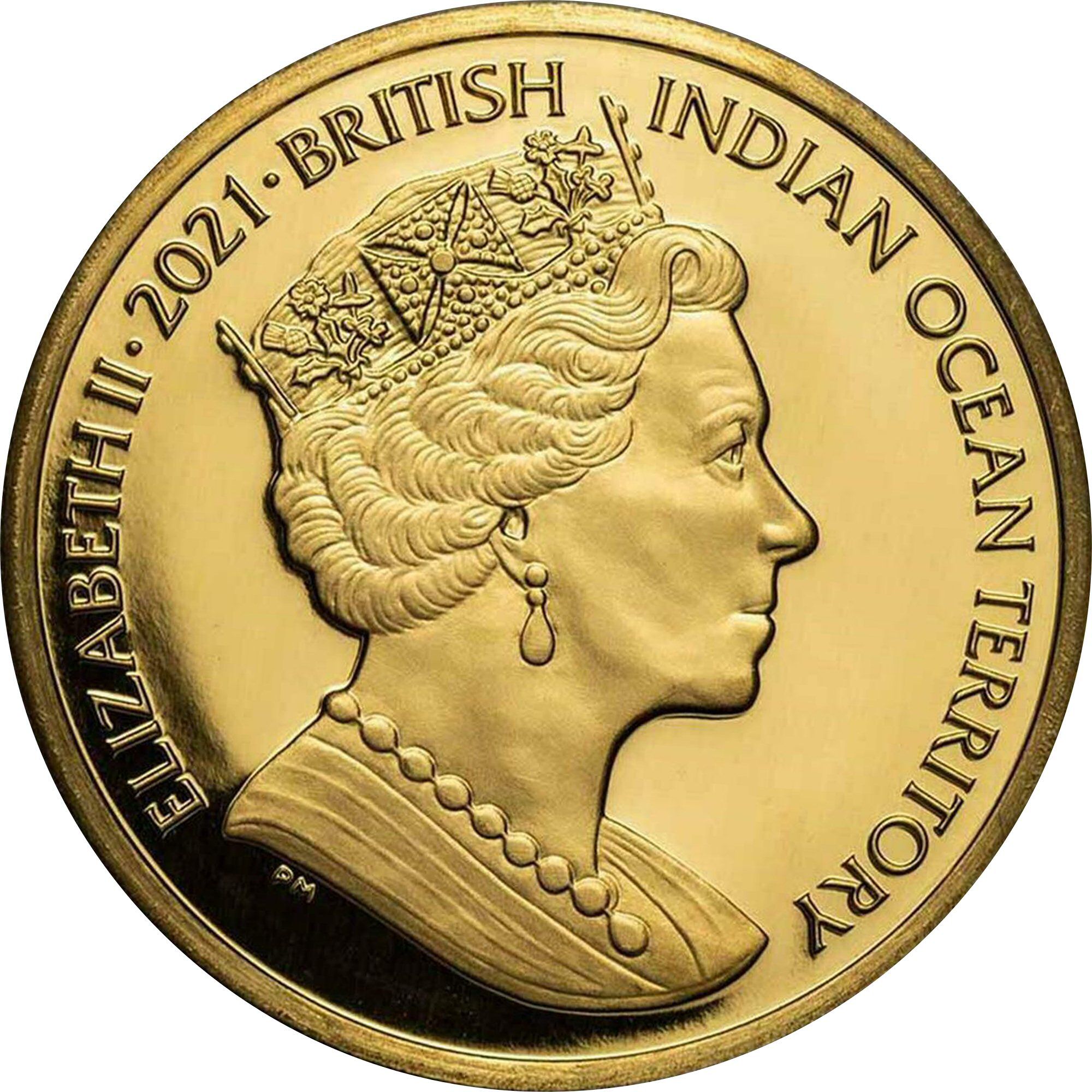 British Indian Ocean Territory 1 Royal - Elizabeth II The Cutty Sark; Gold bullion obverse