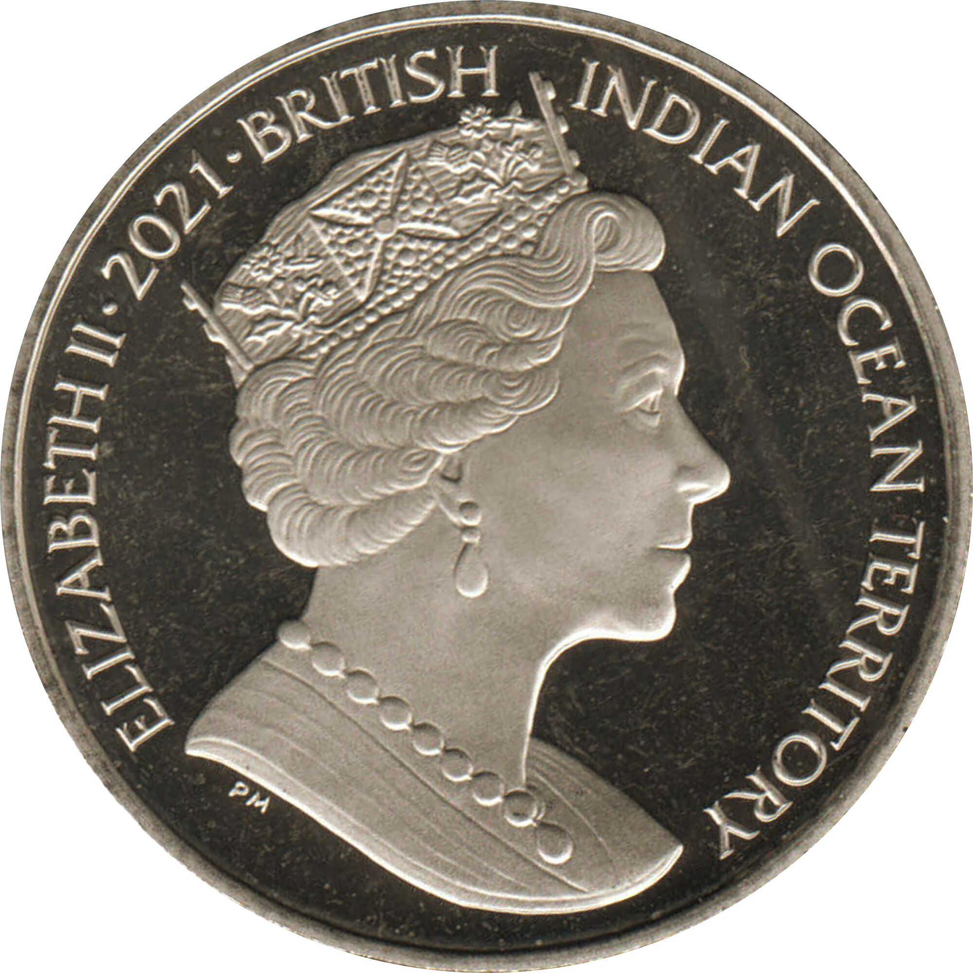 British Indian Ocean Territory 1 Royal - Elizabeth II The Cutty Sark obverse