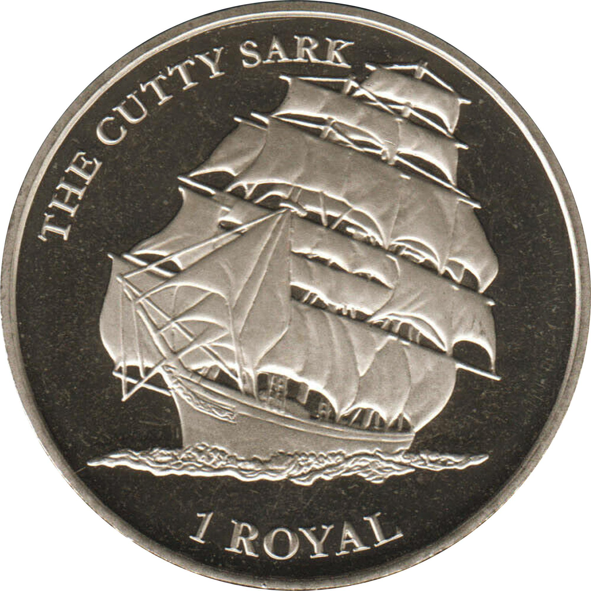 British Indian Ocean Territory 1 Royal - Elizabeth II The Cutty Sark reverse
