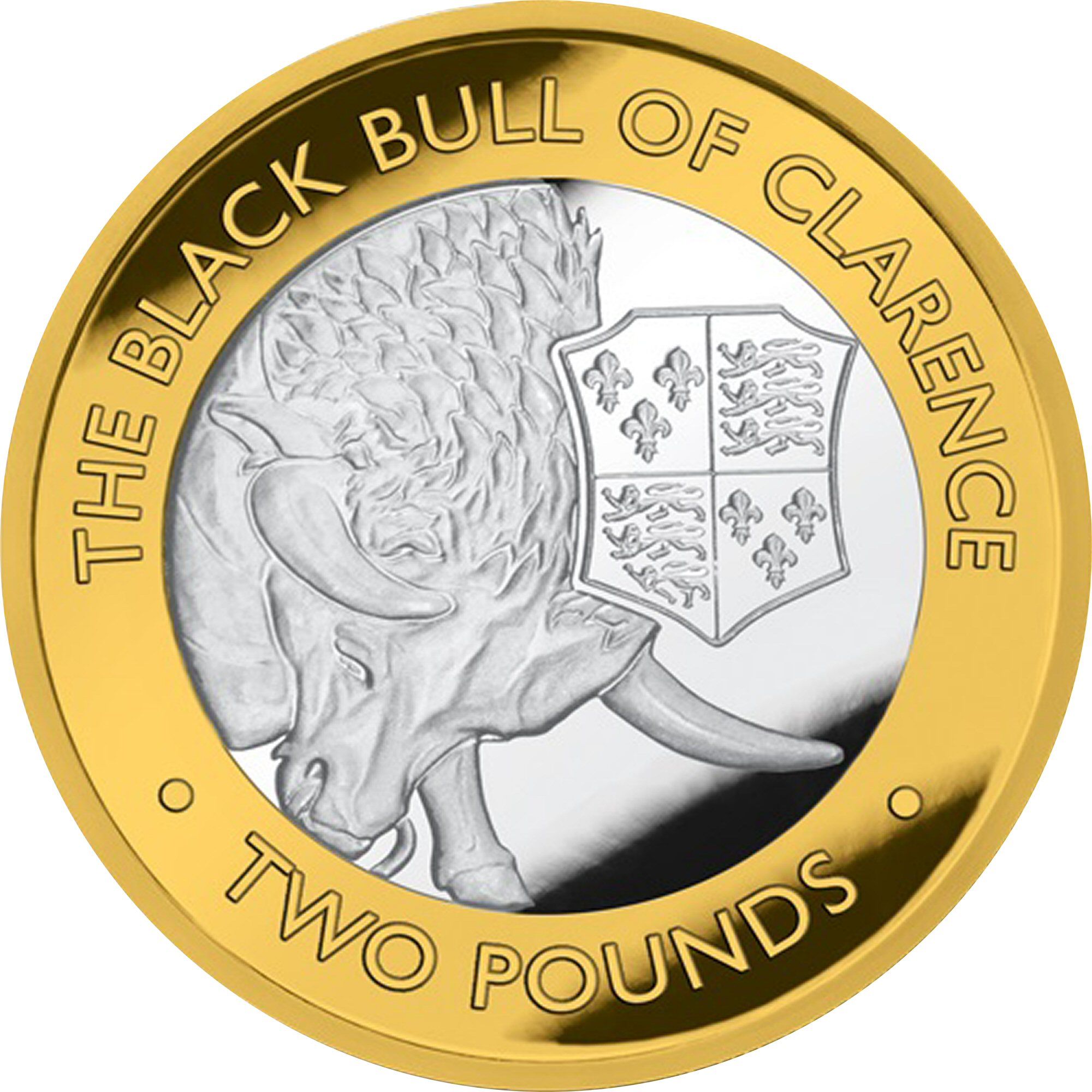 British Indian Ocean Territory 2 Pounds - Elizabeth II The Black Bull of Clarence; Silver