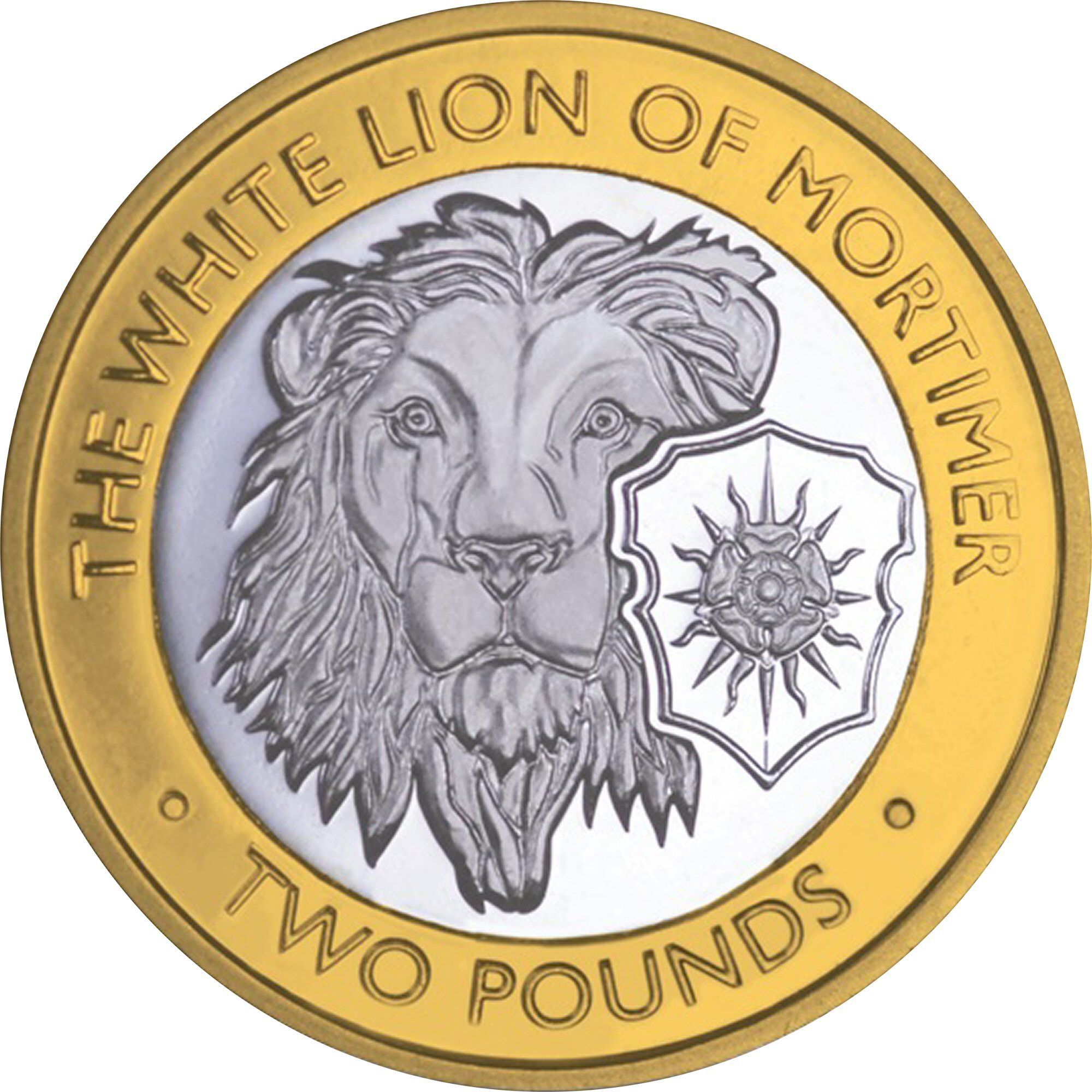 British Indian Ocean Territory 2 Pounds - Elizabeth II The White Lion of Mortimer; Silver