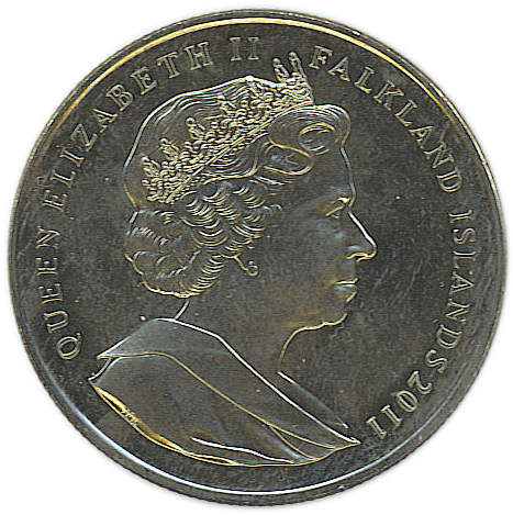 Falkland Islands 1 Crown - Elizabeth II SAR obverse