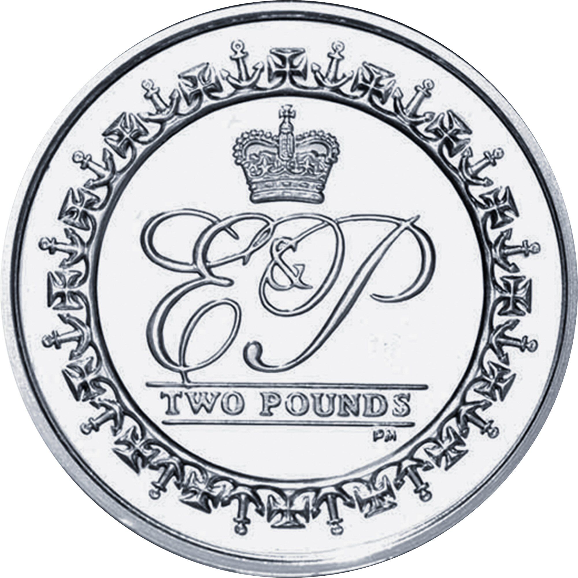 British Indian Ocean Territory 2 Pounds - Elizabeth II Prince Philip, 90th Birthday; Silver