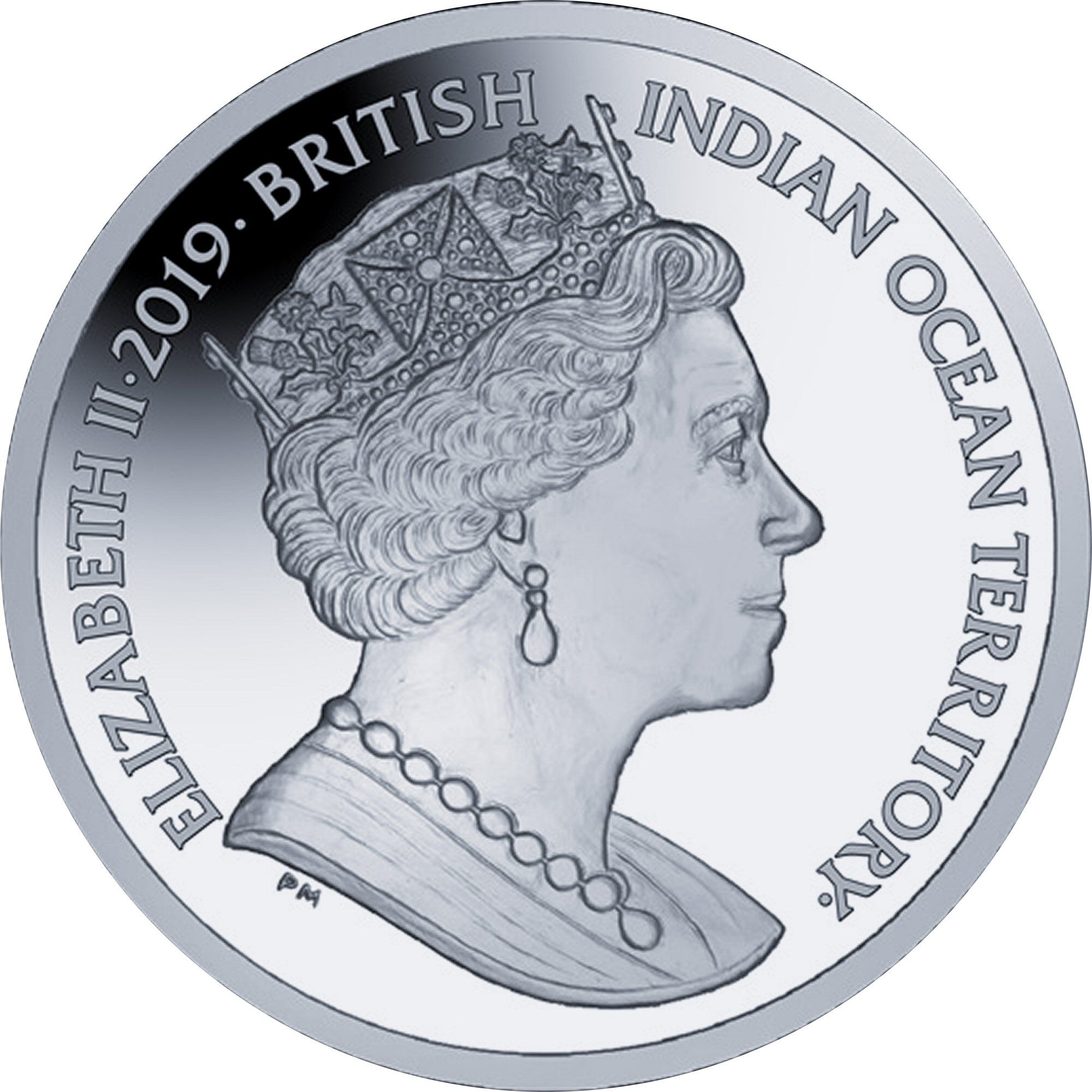 British Indian Ocean Territory 2 Pounds - Elizabeth II The Cutty Sark; Silver obverse