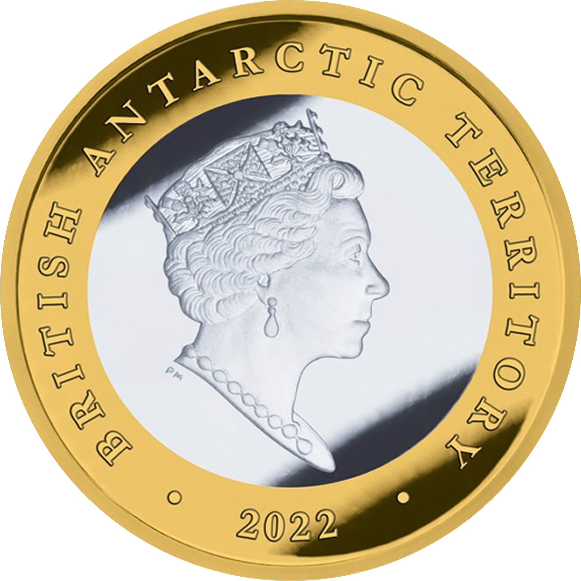 British Antarctic Territory 2 Pounds - Elizabeth II Formation of the Territory; Silver obverse