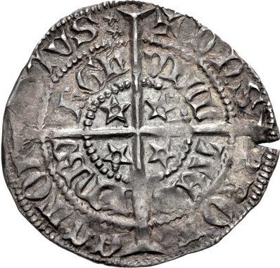 Scotland ½ Groat - David II 3rd Coinage