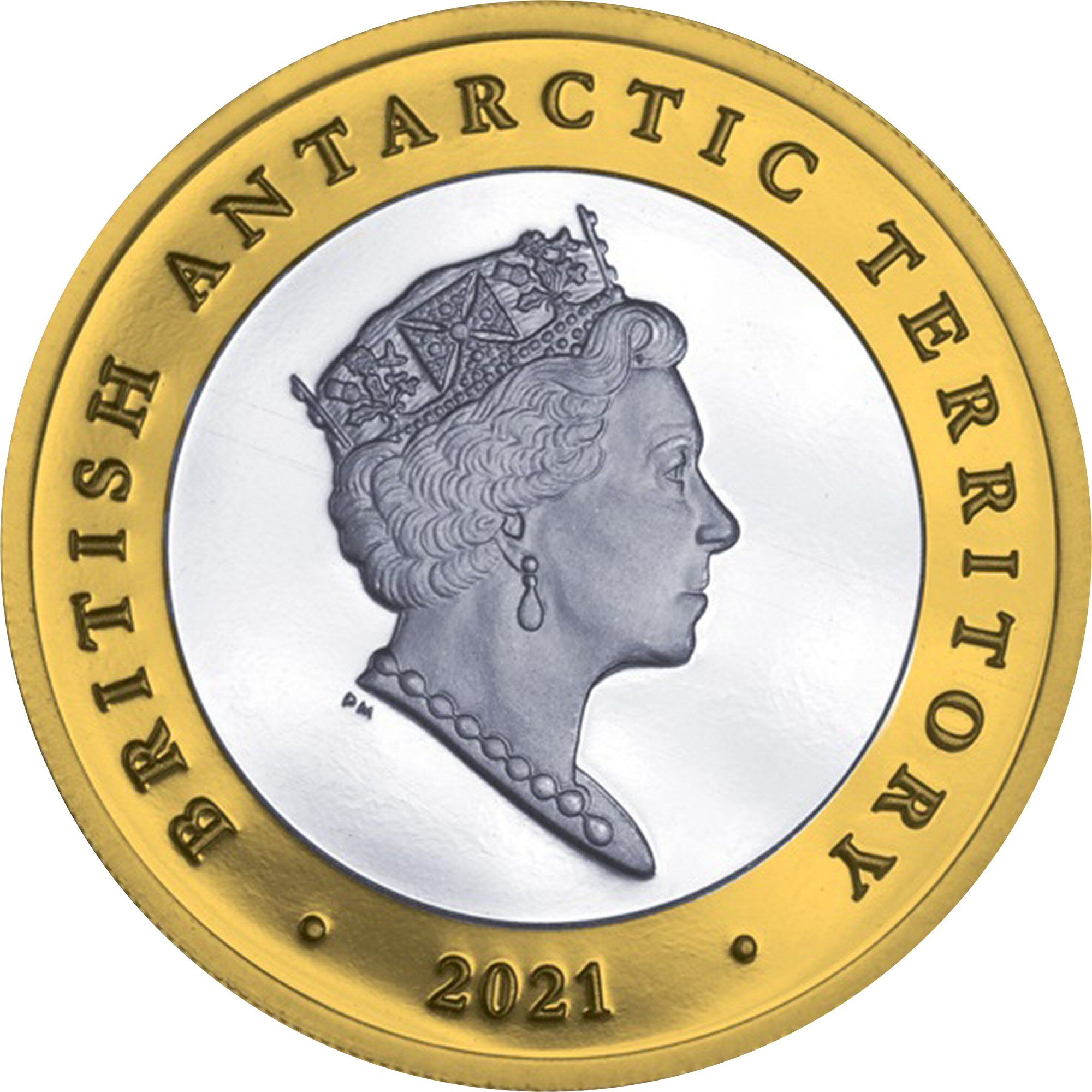 British Antarctic Territory 2 Pounds - Elizabeth II Environmental protection; Silver obverse