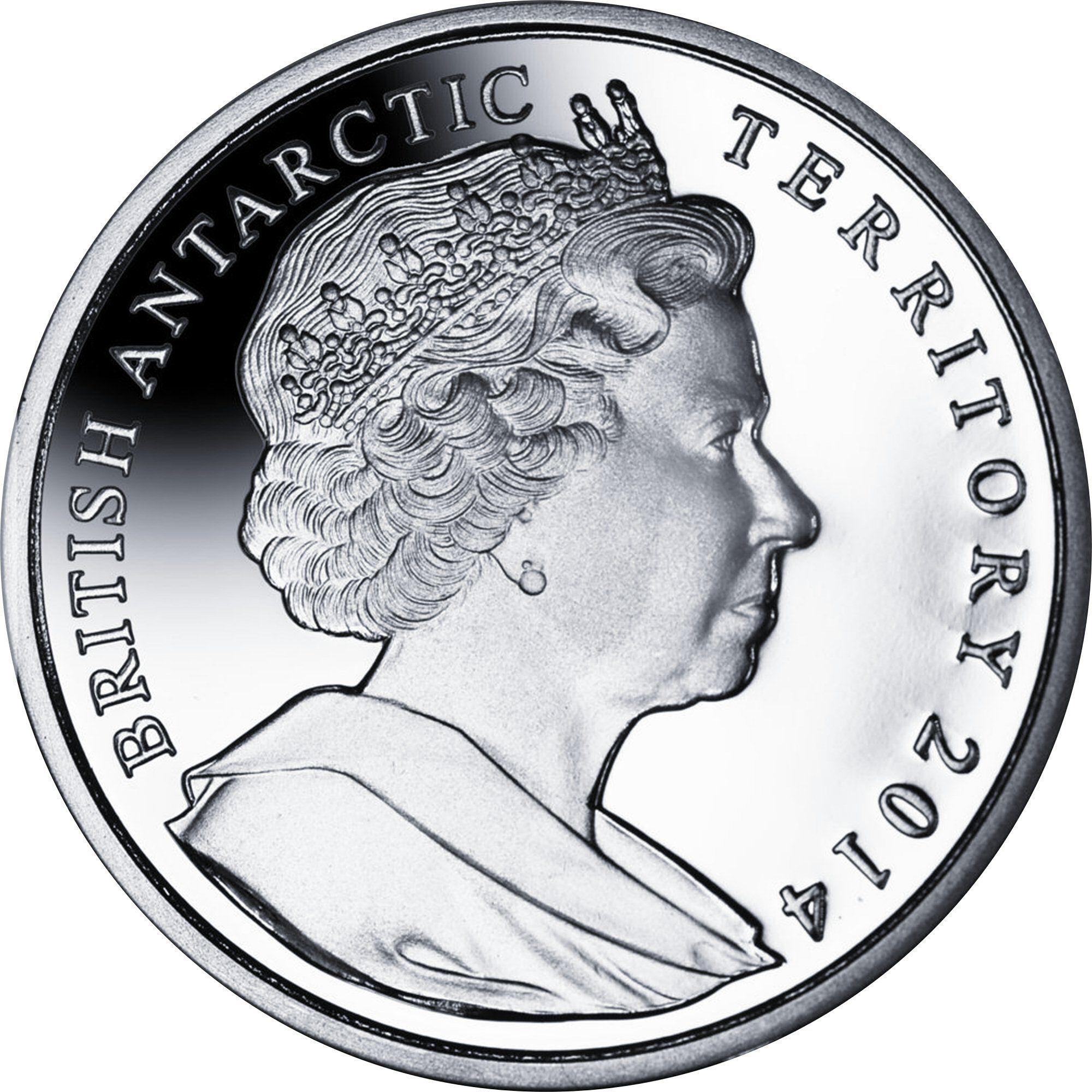 British Antarctic Territory 2 Pounds - Elizabeth II Endurance departing British waters; Silver obverse