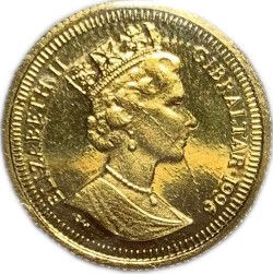 Gibraltar 1/25 Royal - Elizabeth II Bulldog obverse