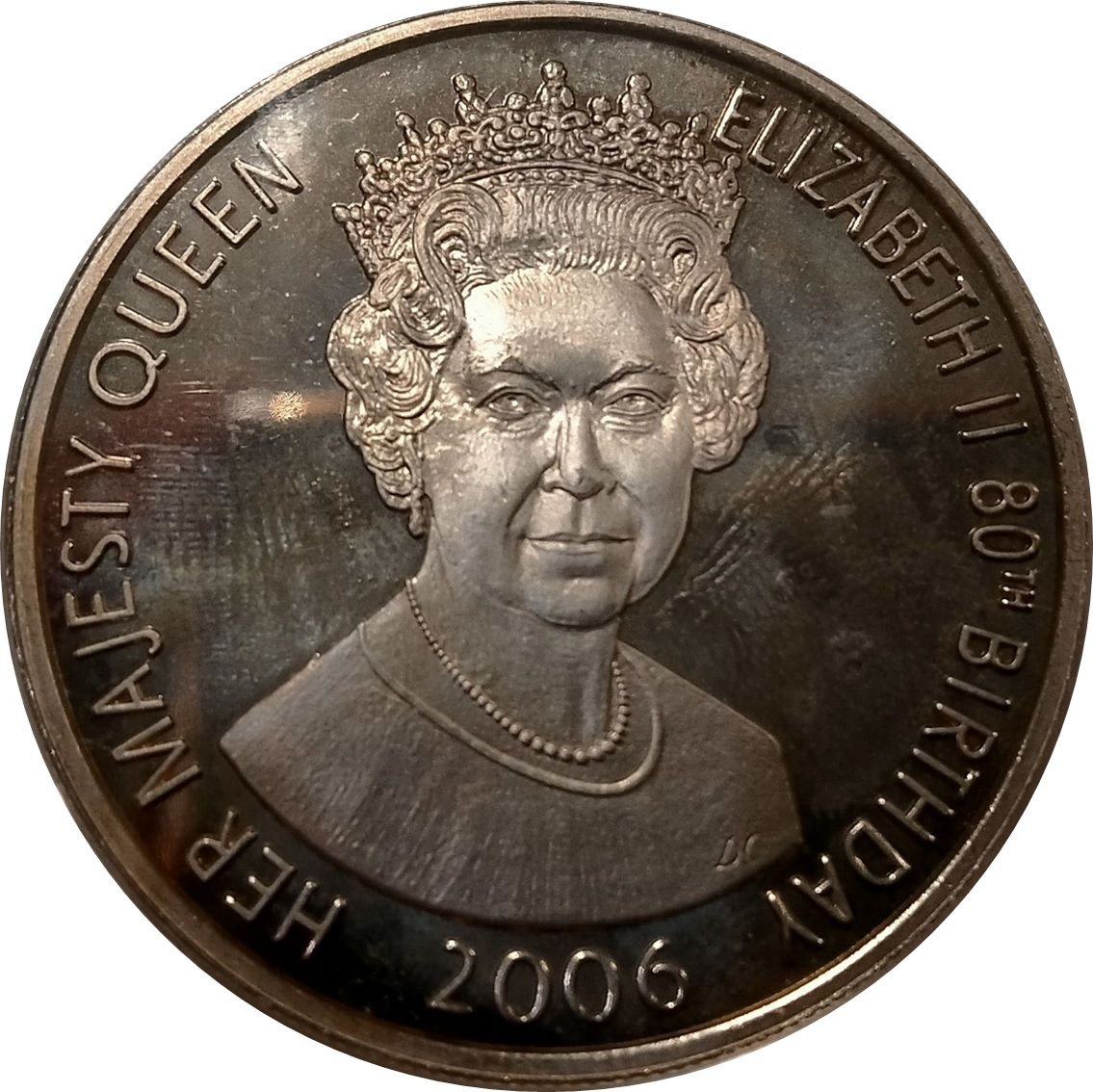 Ascension Island 50 Pence - Elizabeth II 80th Birthday
