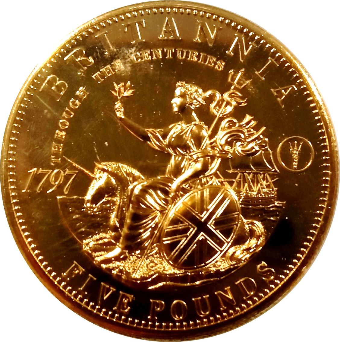 Tristan da Cunha 5 Pounds - Elizabeth II Britannia