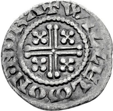 1 Penny - Henry II Short Cross type; class 1a reverse