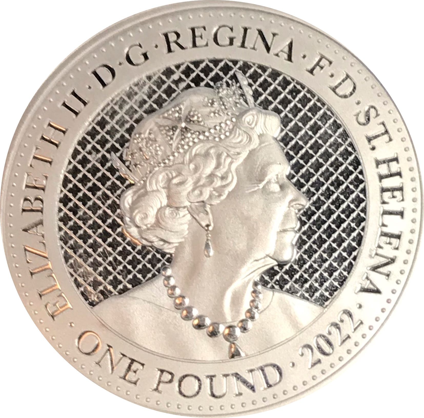 Saint Helena 1 Pound - Elizabeth II Cash India Wildlife: Cobra obverse