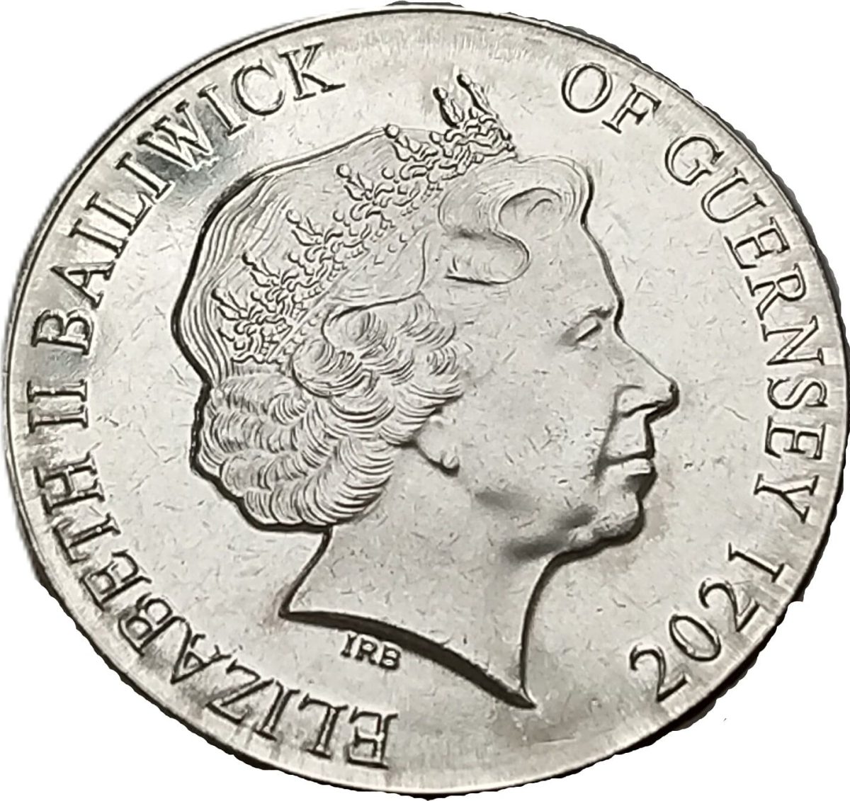Guernsey 10 Pence - Elizabeth II Fallow Deer obverse