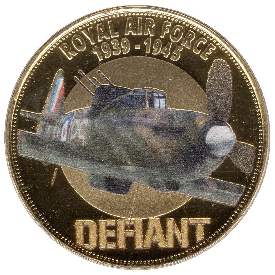 Isle of Man 1 Crown - Elizabeth II RAF - Defiant
