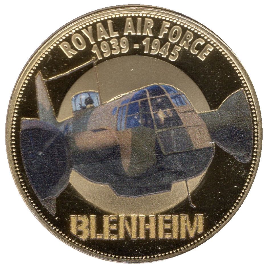 Isle of Man 1 Crown - Elizabeth II RAF - Blenheim