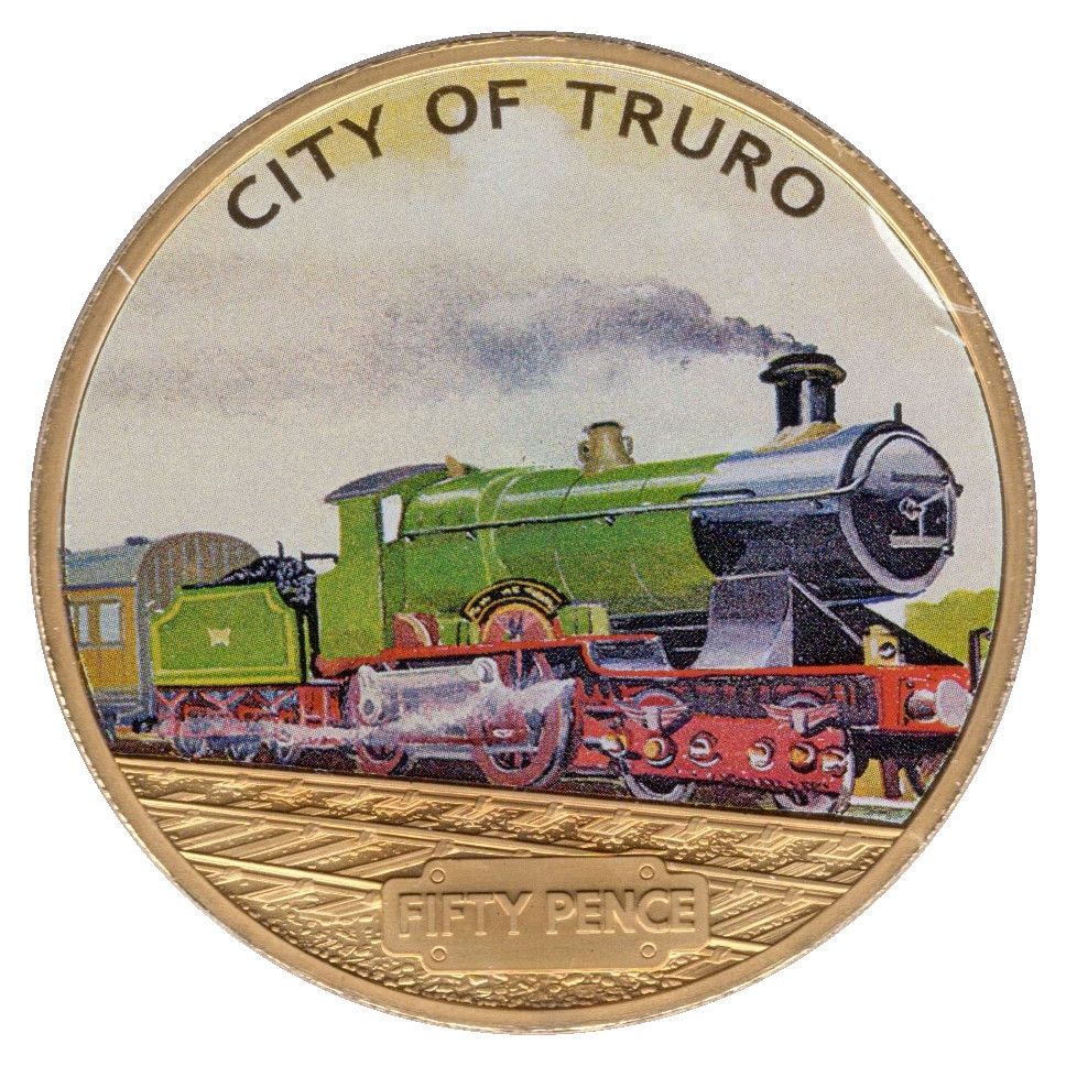 Guernsey 50 Pence - Elizabeth II City of Truro