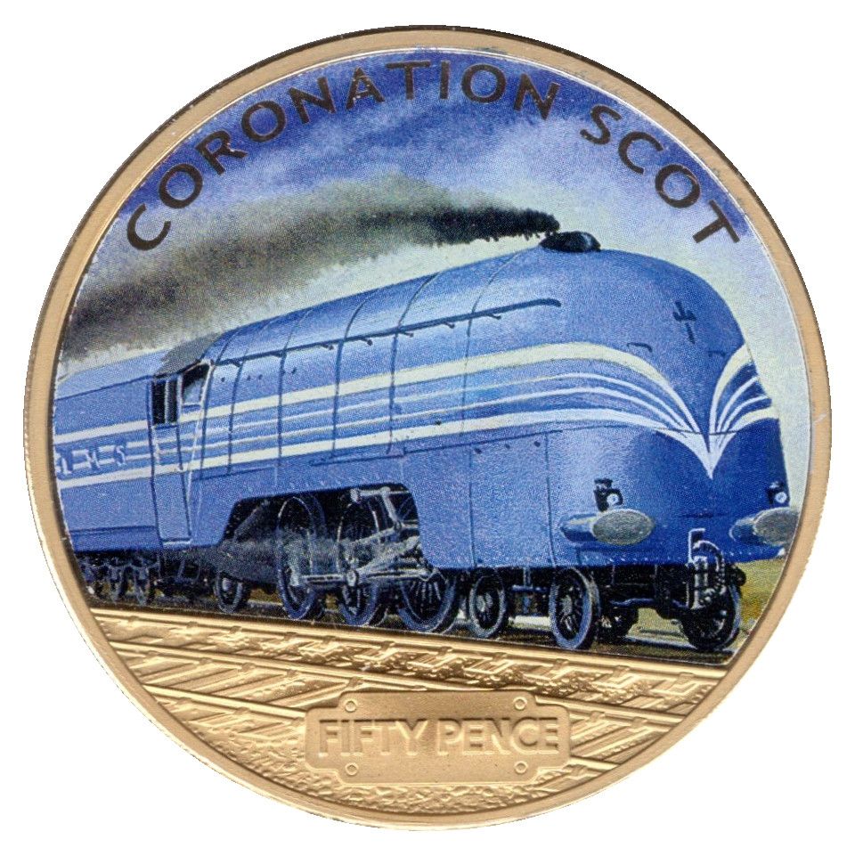 Guernsey 50 Pence - Elizabeth II Coronation Scot