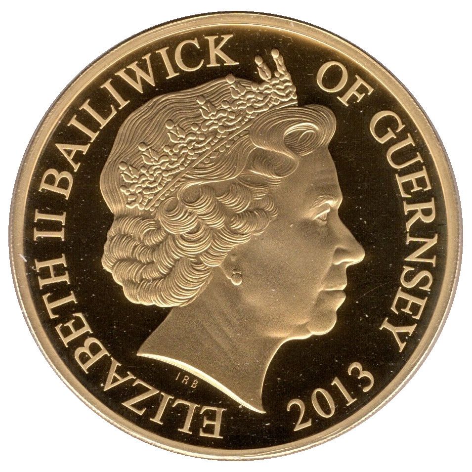 Guernsey 50 Pence - Elizabeth II Evening Star obverse