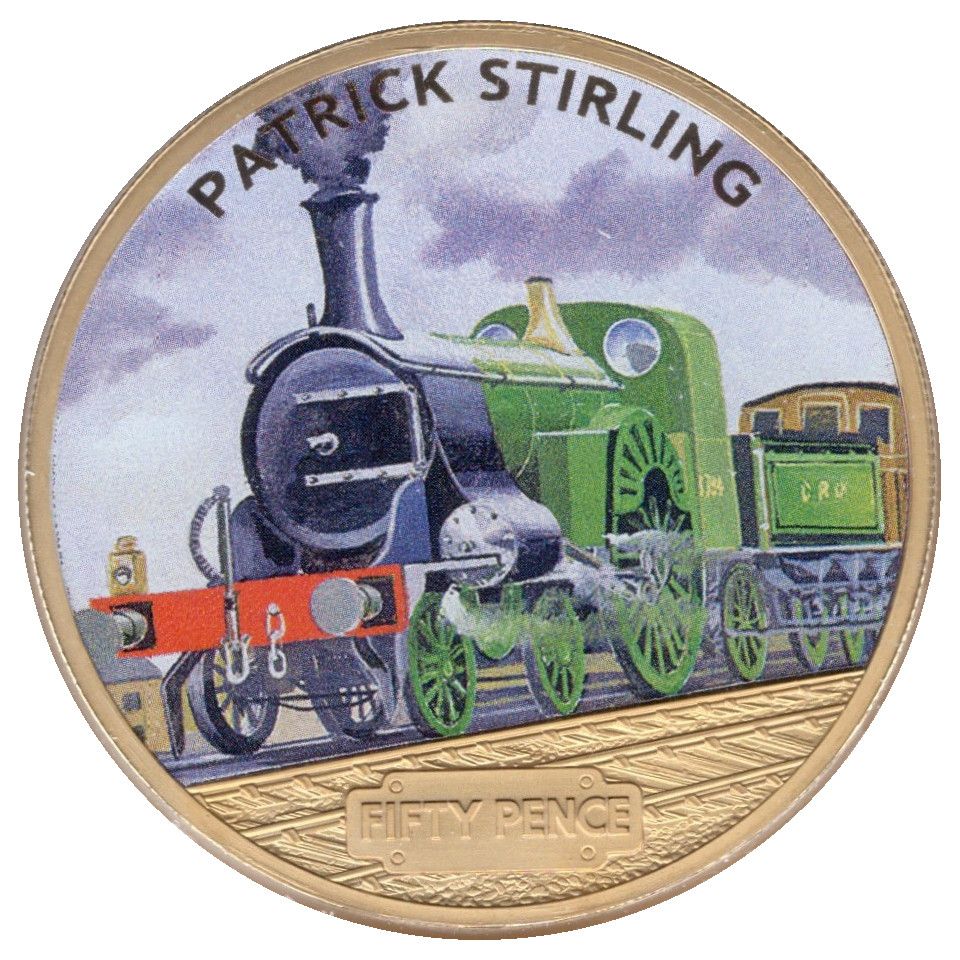 Guernsey 50 Pence - Elizabeth II Patrick Stirling reverse