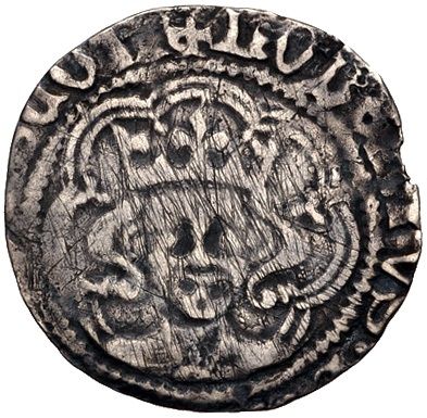 Scotland ½ Groat - Robert III Heavy Coinage, 2nd Issue obverse